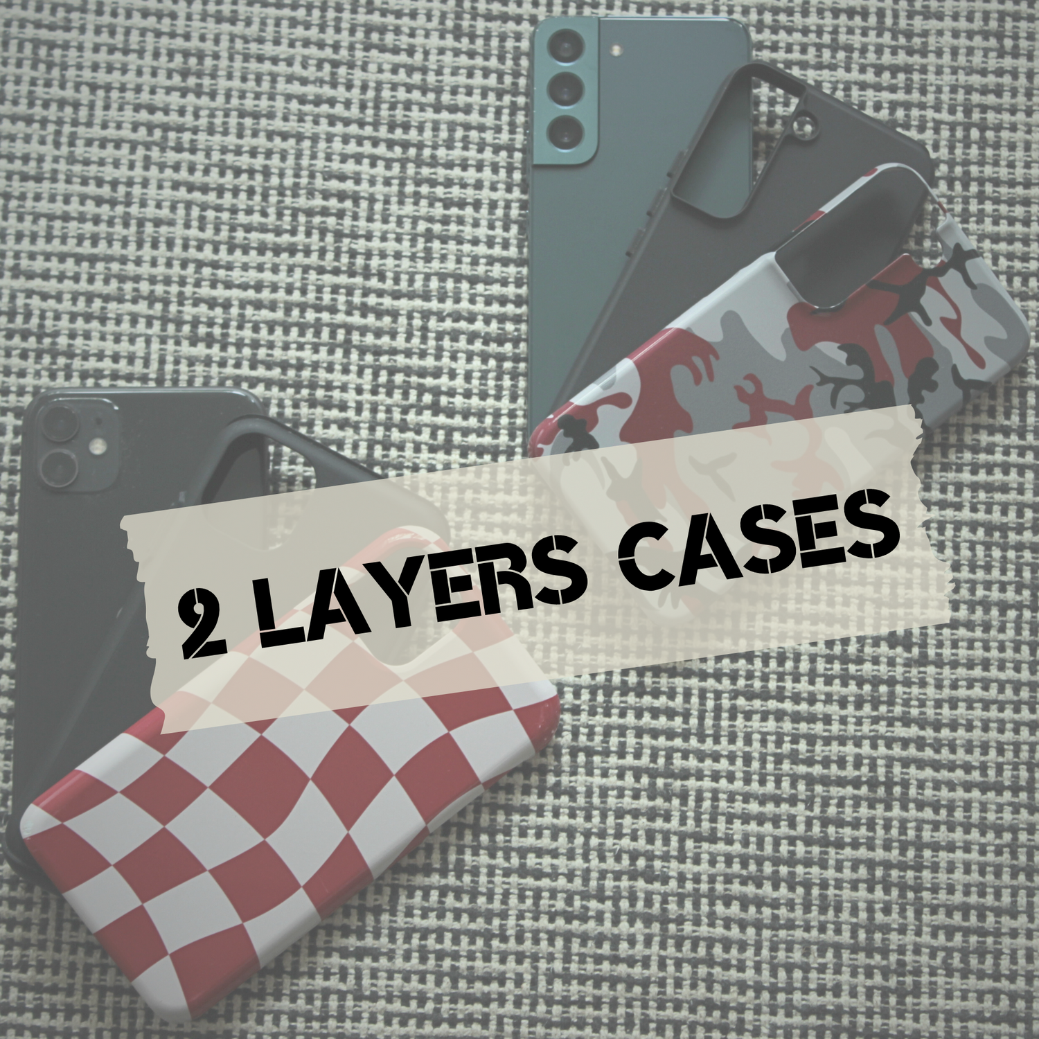 2 layers phone cases tough phone cases